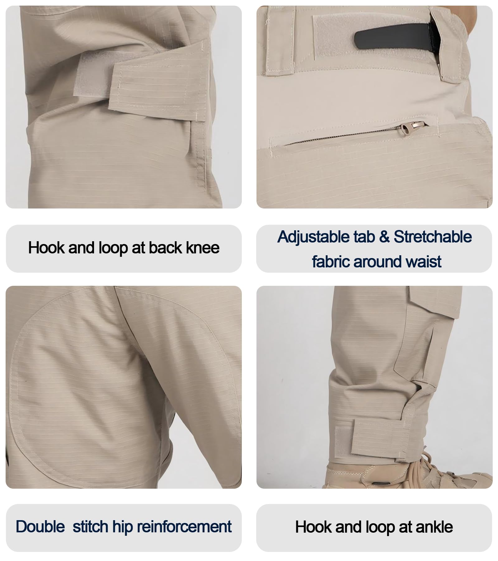 OCANXUE pants zipper fly closure for secure quick access
