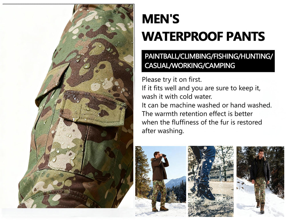 OCANXUE winter hiking pants back pocket secures essentials on trails.