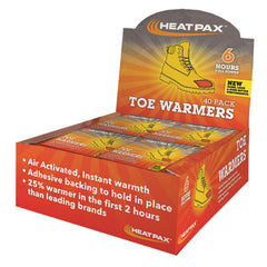 OccuNomix Heat Pax toe warmers display unit for easy access during shifts