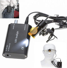 Ocean Aquarius clip-on LED on a dental loupe for flexible lighting.