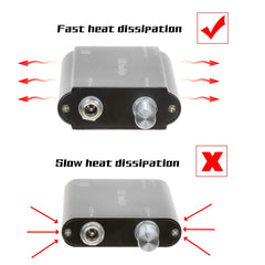Ocean Aquarius lithium battery clipped to clothing for mobility.