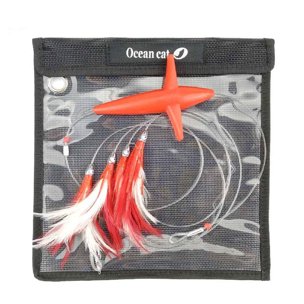 Ocean Cat daisy chain bird lure 5in showing lifelike action for offshore trolling