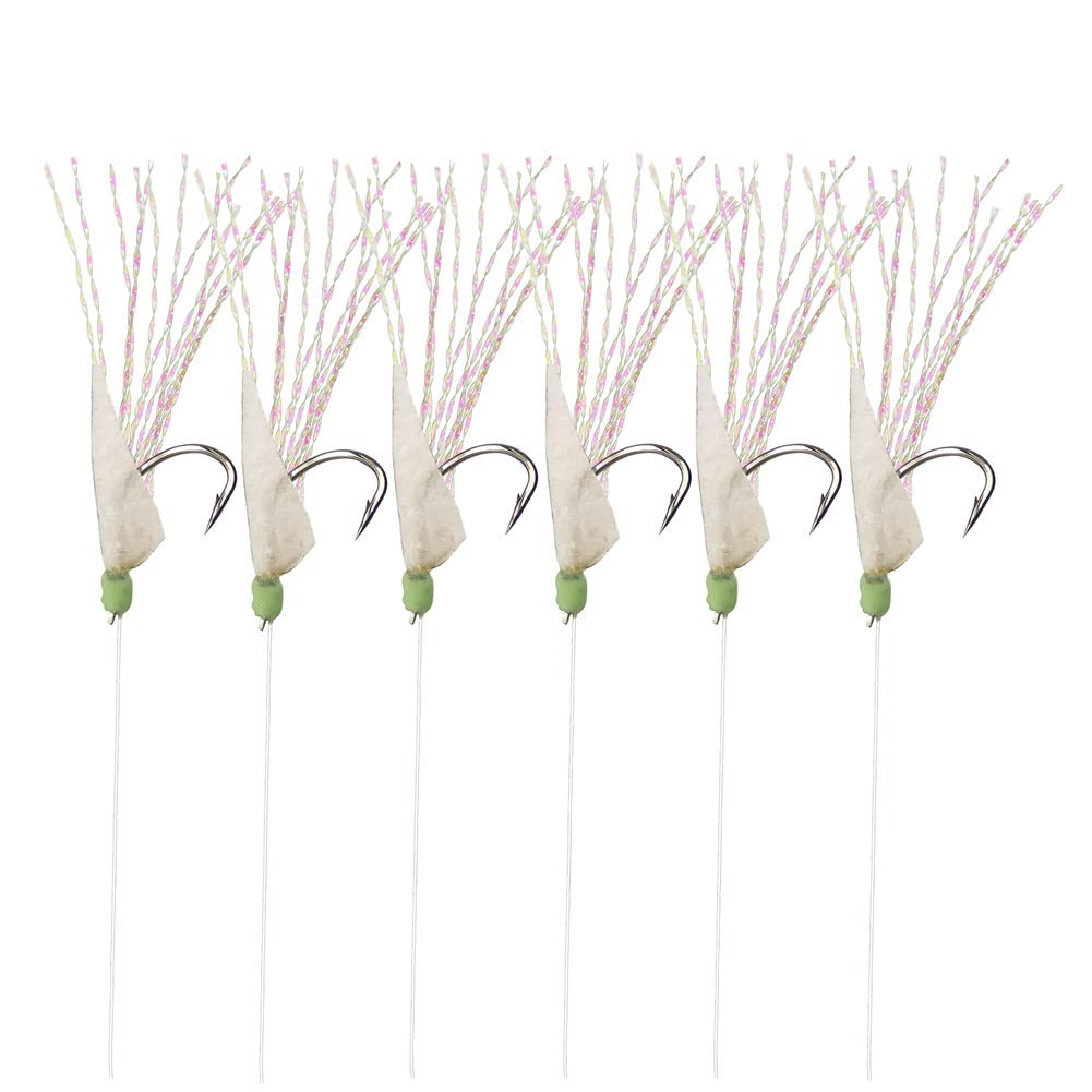 OCEAN CAT saltwater rig set with rainbow lucid skin for night fishing.