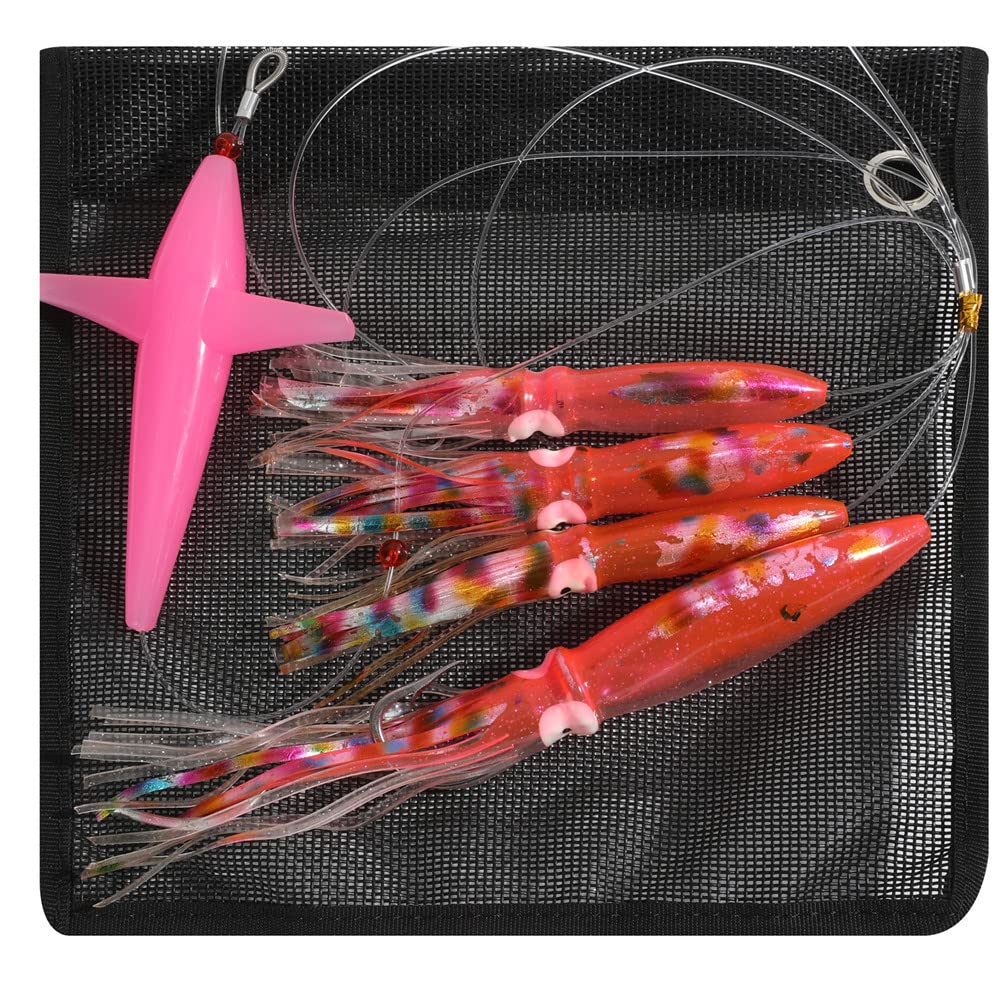 Ocean Cat 6in lures collection enhances trolling visibility for marlin, tuna, and wahoo.