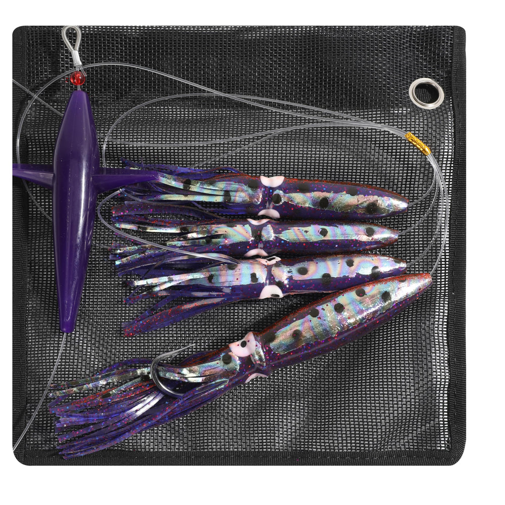 Ocean Cat custom bag keeps lures organized with waterproof front