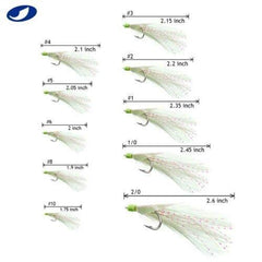 Ocean Cat glow beads rig enhancing visibility during night fishing.