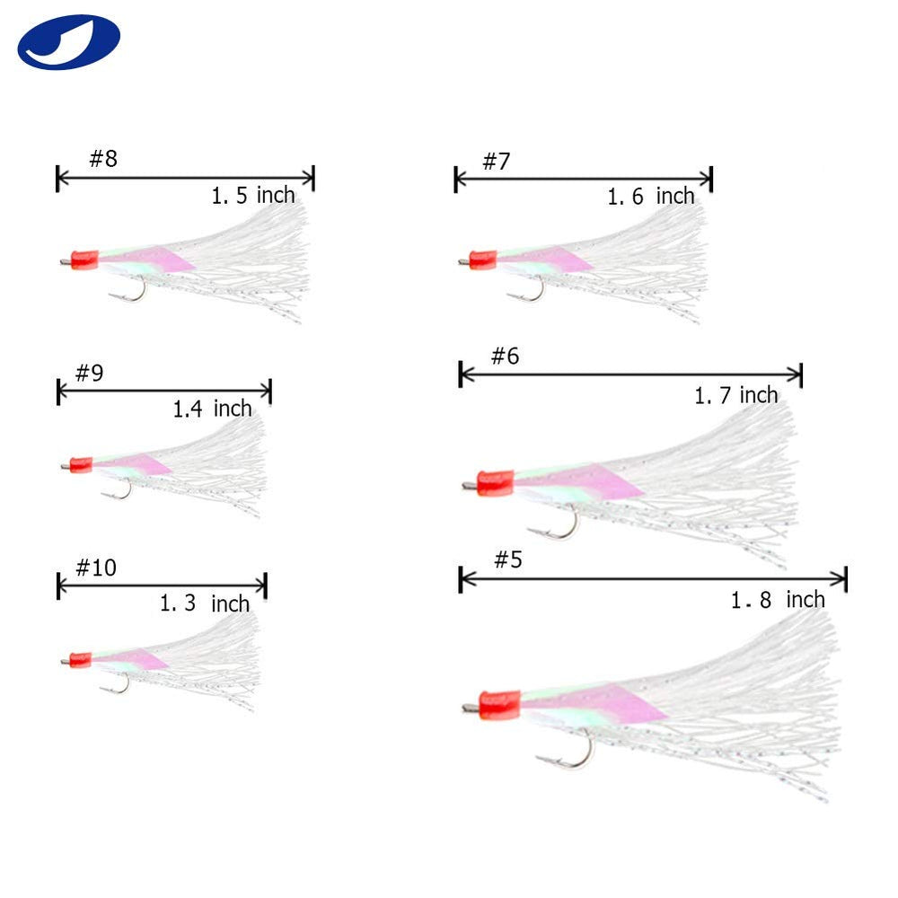 Ocean Cat glow beads and silk string rig showcased for vivid lure action.