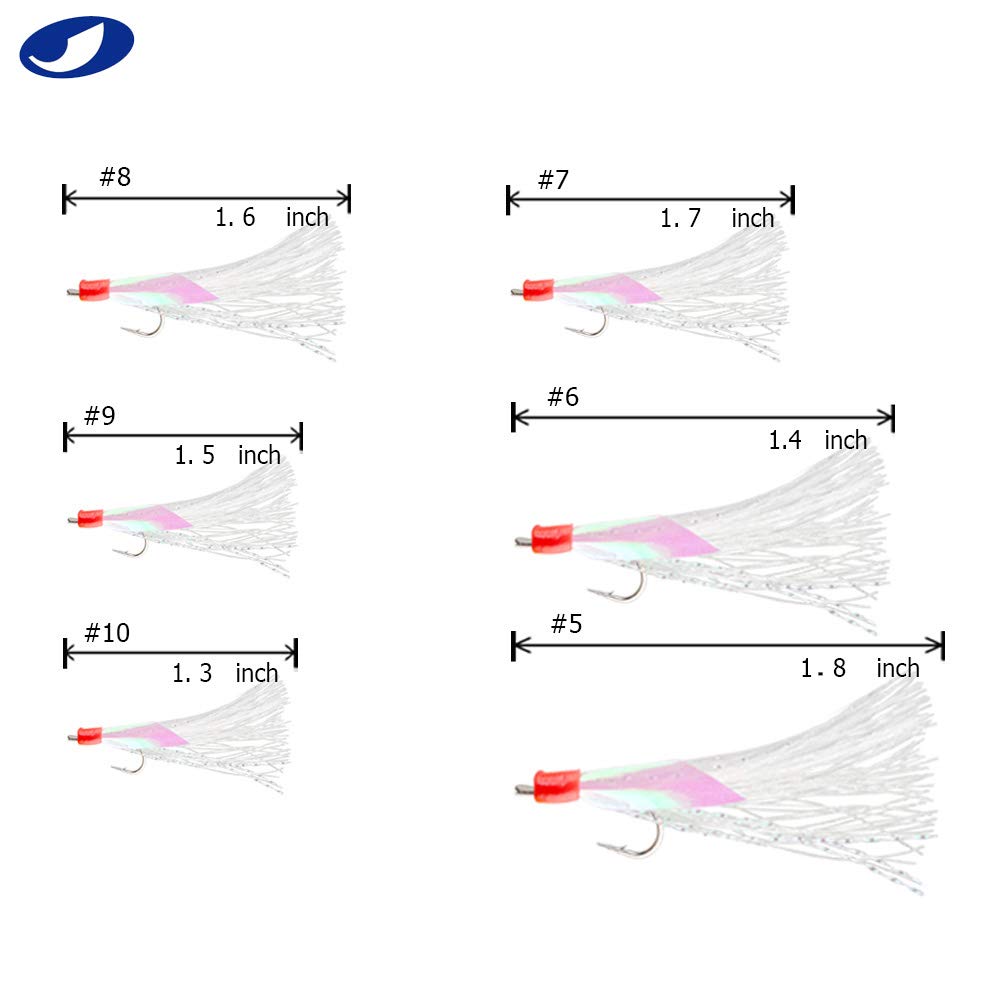 Ocean Cat glow beads increase visibility in dim light to attract fish.
