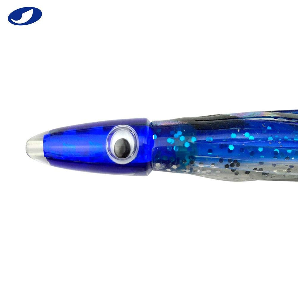 OCEAN CAT hoochie skirts in bright colors attract offshore fish under sunny conditions.