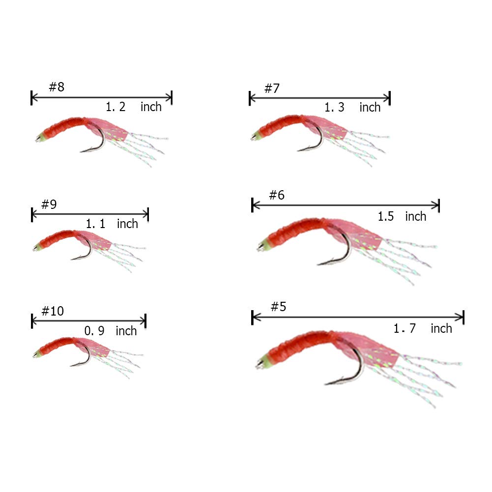Ocean Cat rig with red feather rainbow skin in six size option.