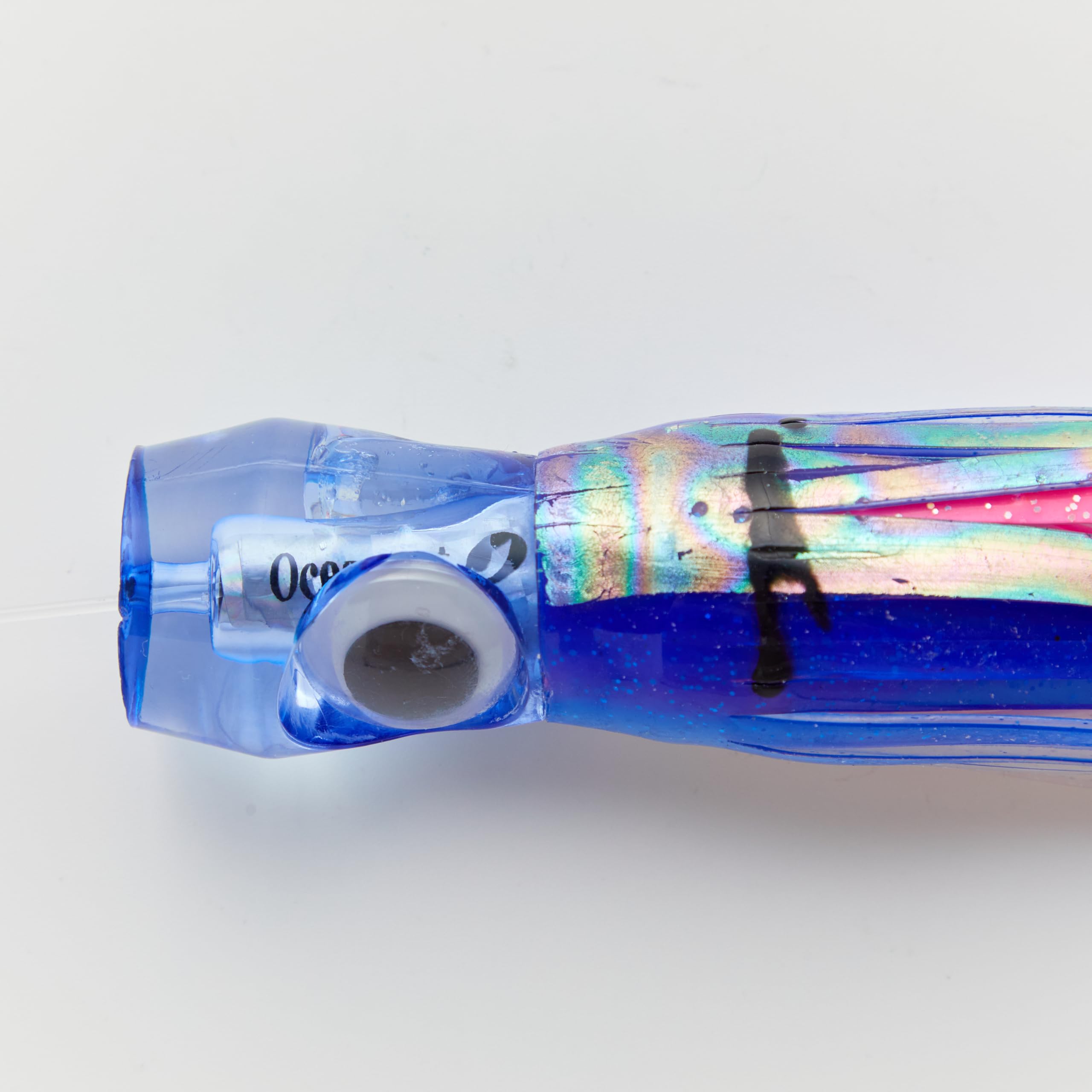 Ocean Cat rubber skirts on lures showing vivid color and movement