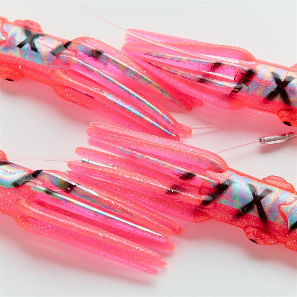 Ocean Cat teaser chain fishing-line 2m long ensures reliable line-to-squid integration.