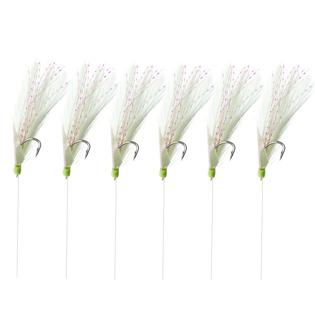 Ocean Cat white feather fishskin rig with lifelike lure for big catches in water.