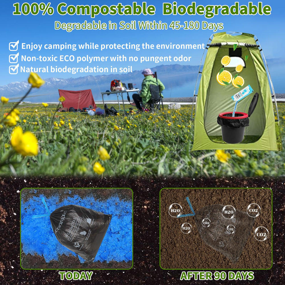 Oceanengine 8-gallon size fits most portable toilets for versatile outdoor use.