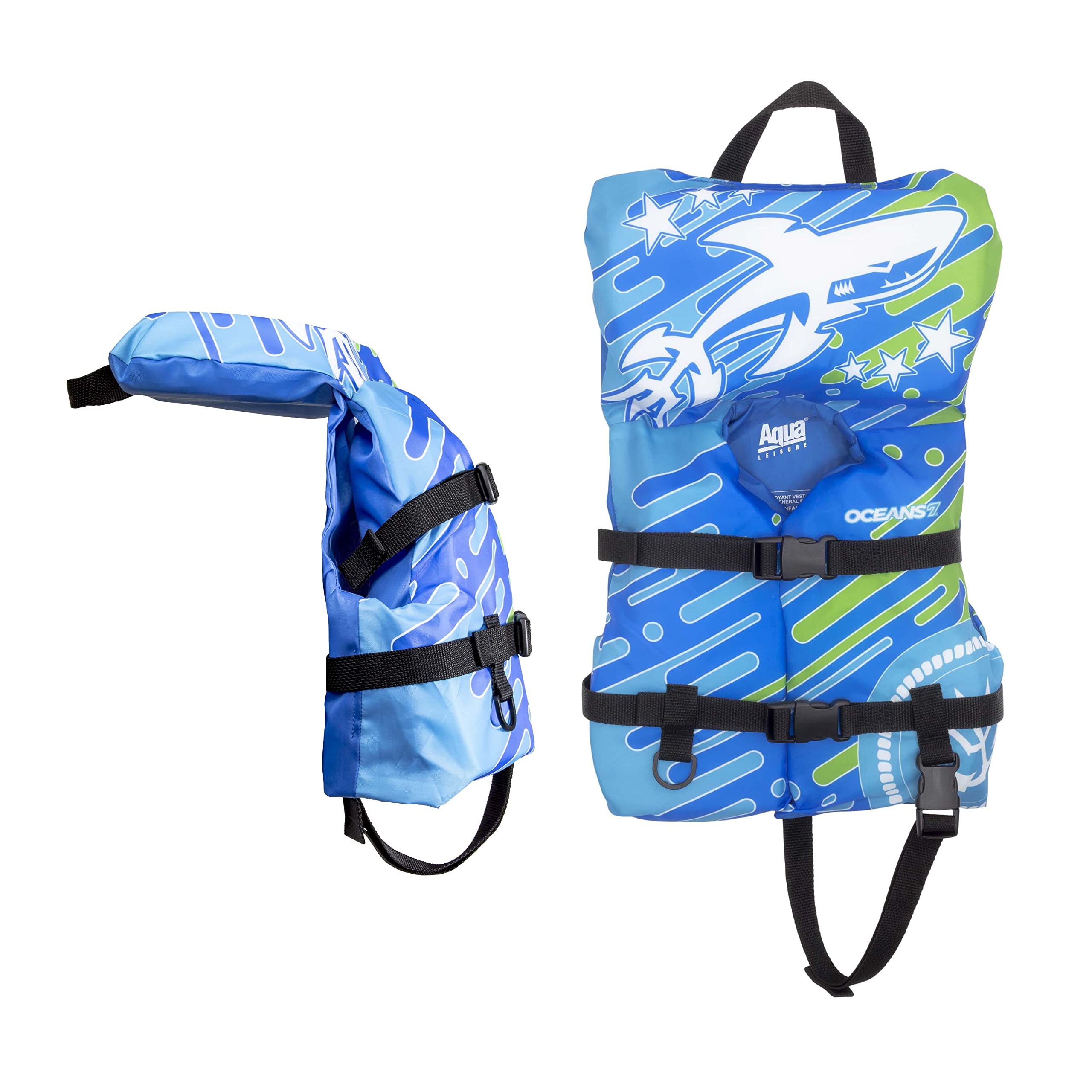 Inflated Oceans7 Life Jacket dimensions and weight capacity