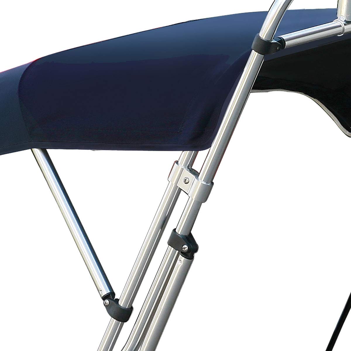 Oceansouth clamp-on fishing rack with rod holders keeps gear within easy reach.