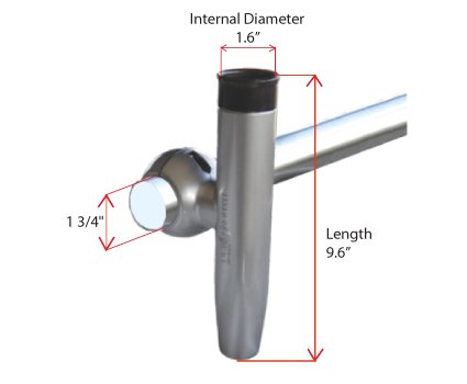 Oceansouth easy access rod holder ideal for saltwater trips
