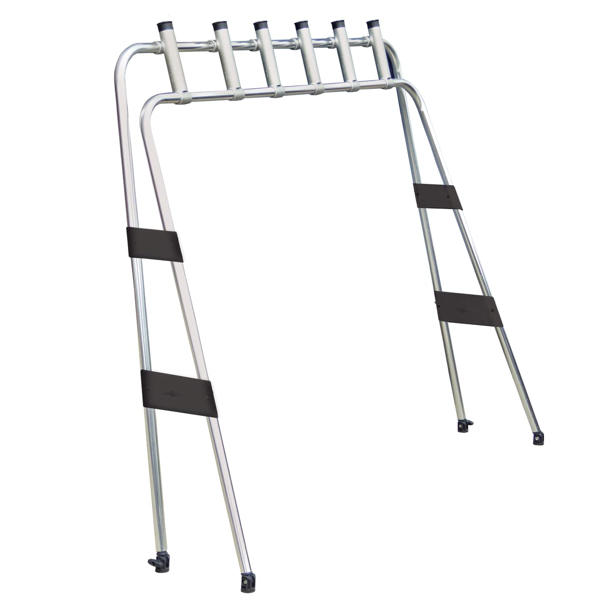Oceansouth Fishing Arch rocket launcher base with fold-down capability for storage.