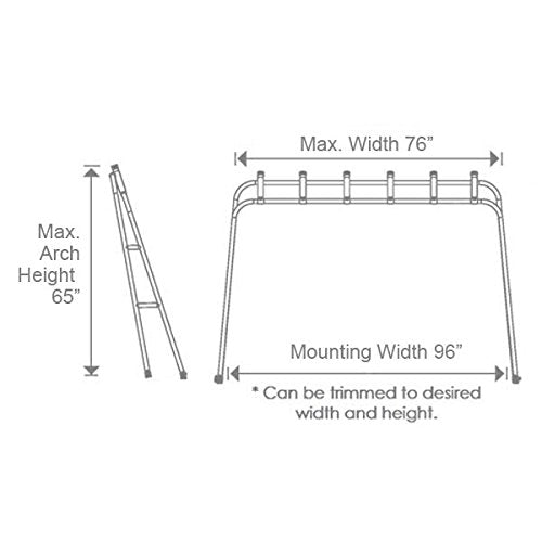Oceansouth Fishing Arch uprights and crossbars in durable aluminum.