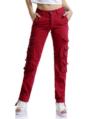 OCHENTA women's cargo pants with multi pockets offer secure storage for daily activities.