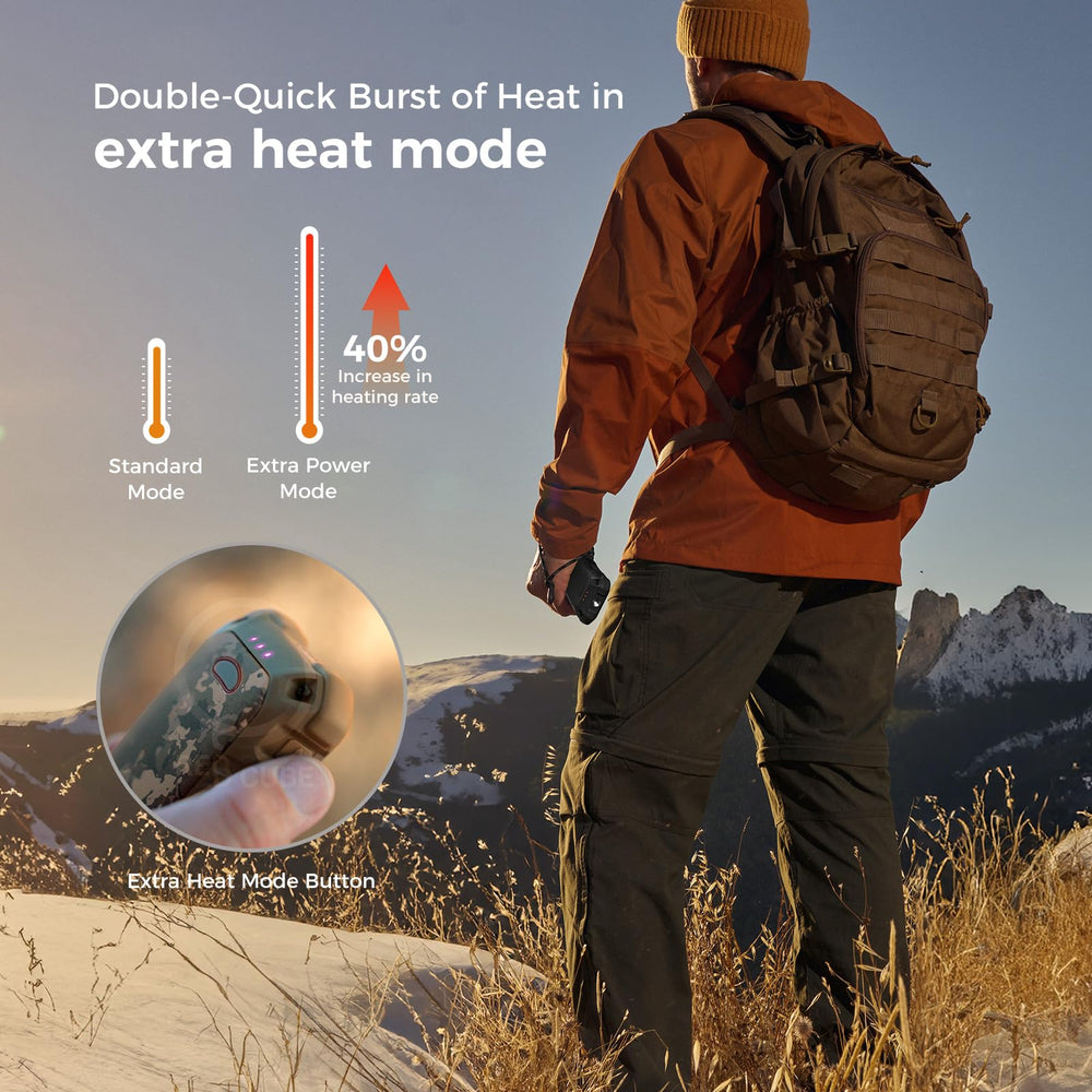 OCOOPA 10000mAh battery delivers long warmth and device charging