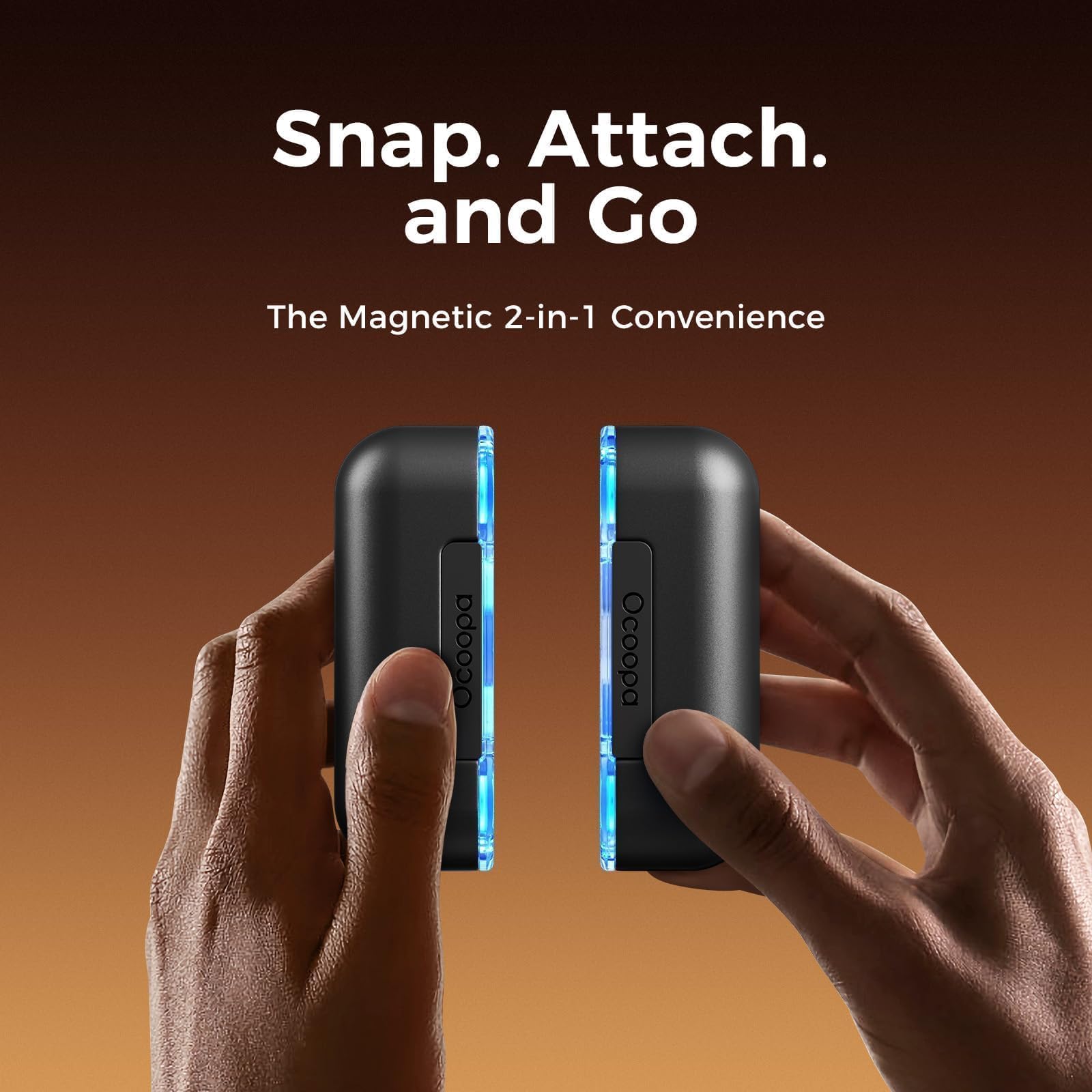 OCOOPA 10000mAh capacity provides extended warmth and power on the move