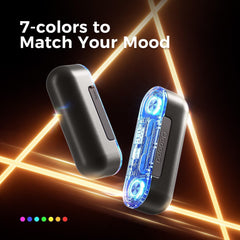 OCOOPA seven color RGB lights illuminate the setup and mood