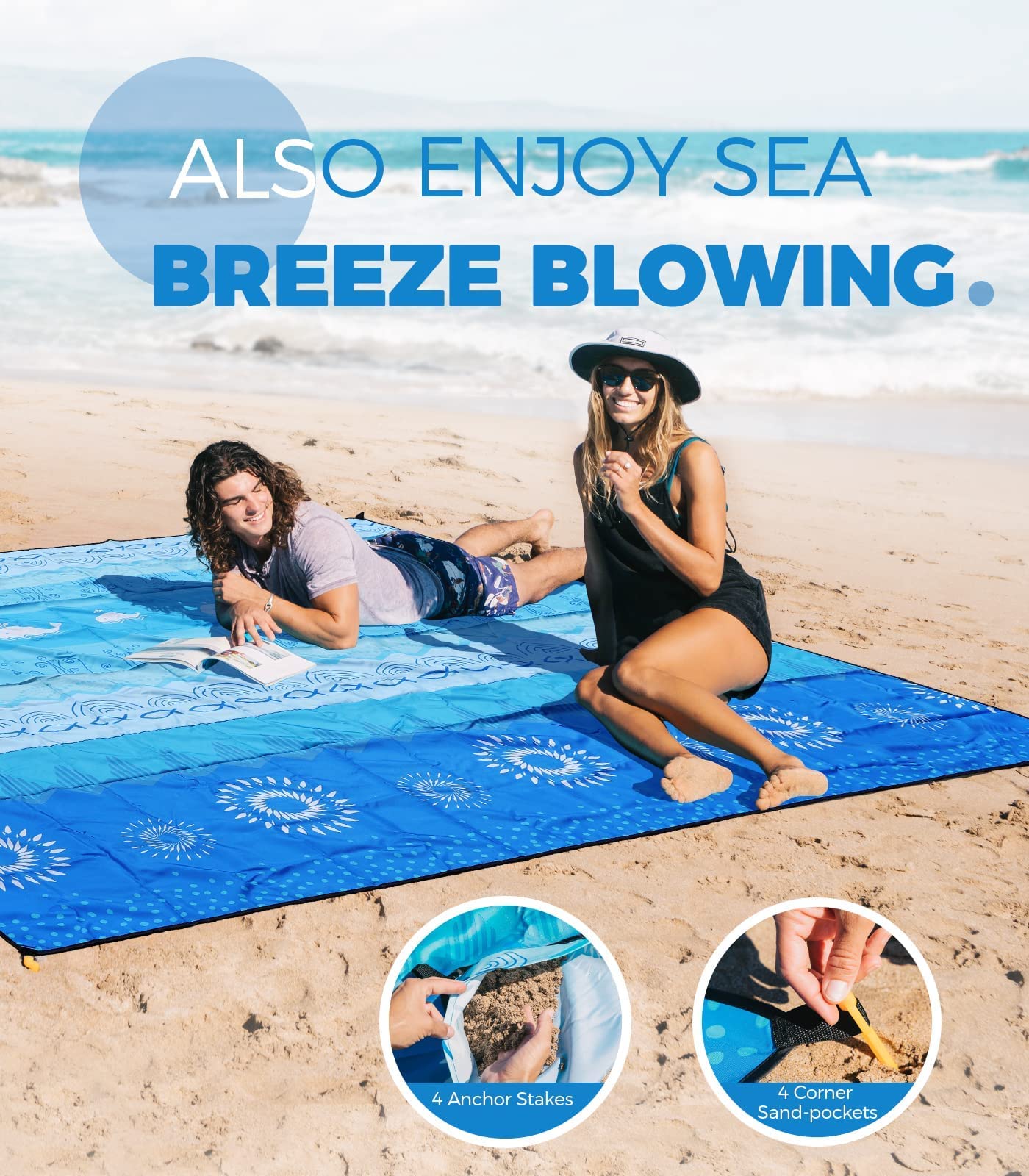 OCOOPA blanket made with 210T rip-stop nylon for durability.