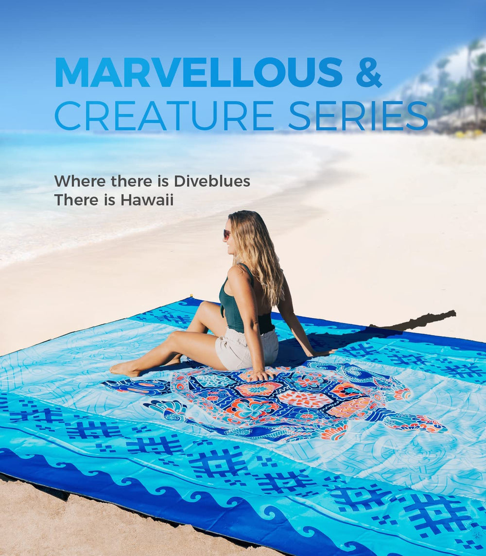 OCOOPA Beach Blanket Spacious-size covers large areas for family and friends.