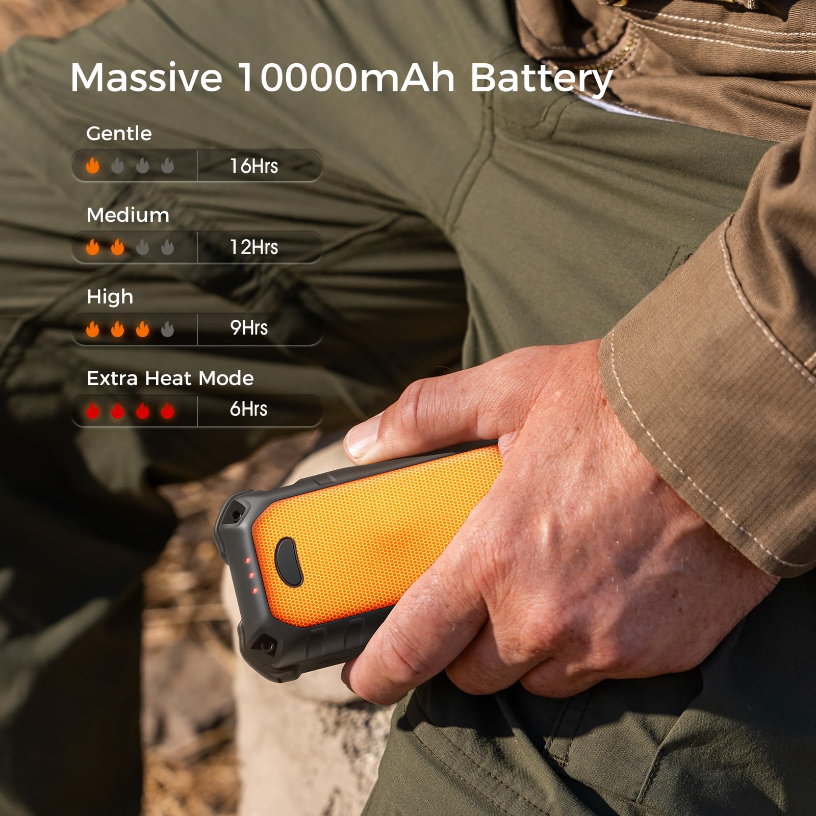 OCOOPA built-in SOS flashlight aids emergencies and night use