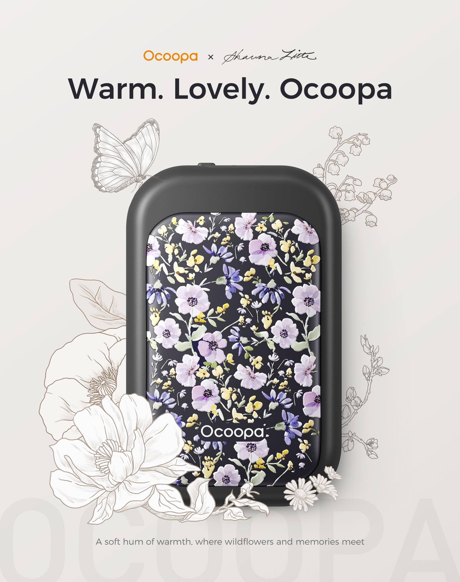 OCOOPA card-style hand warmers compact size showcases pocket-friendly warmth on the go.