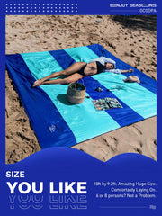 OCOOPA beach blanket 10x9.2 ft fits 6–8 people for shared outdoor moments.