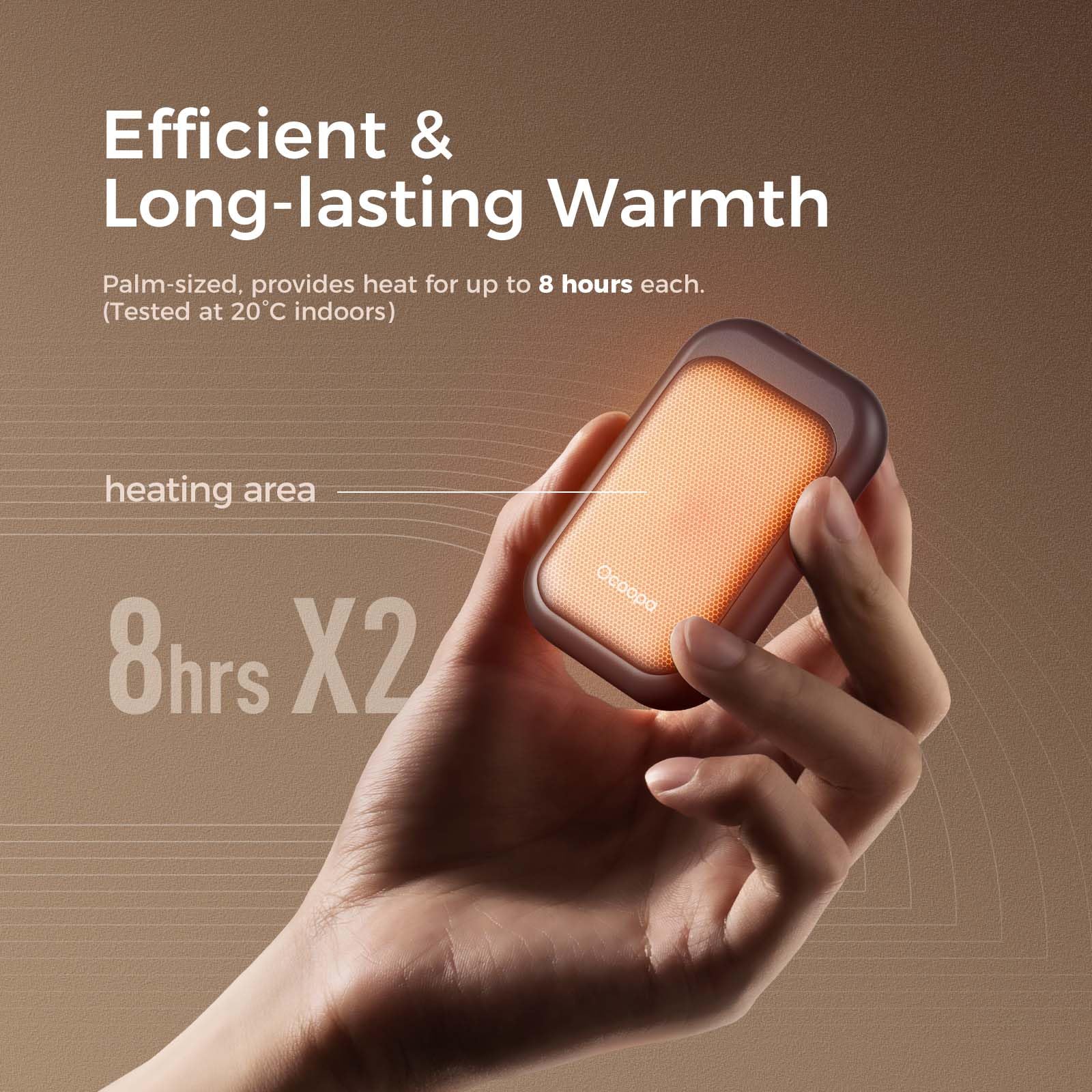 OCOOPA hand warmers 2 seconds heat ready quickly for chilly commutes