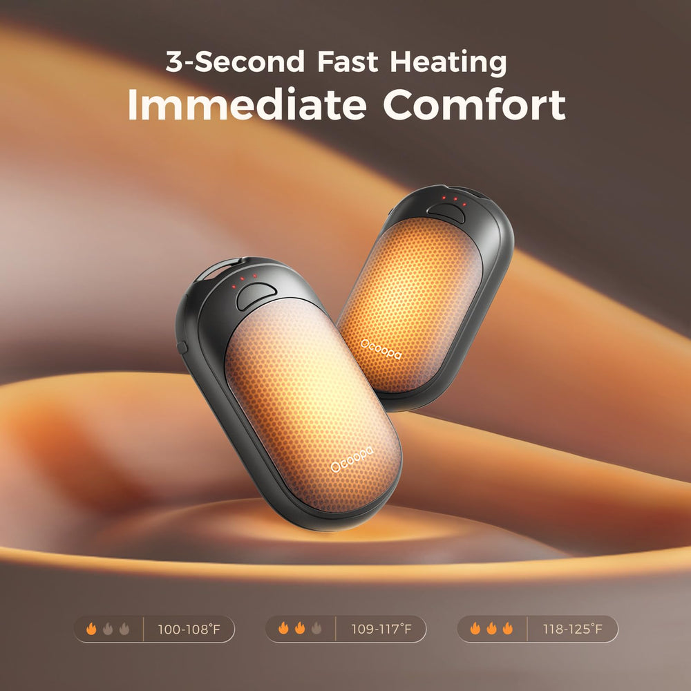 OCOOPA magnetic hand warmers USB-C charging port close-up for easy recharging.