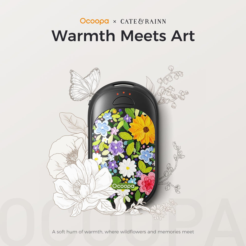 OCOOPA magnetic hand warmers 2-pack side angle ideal for pocket carry.