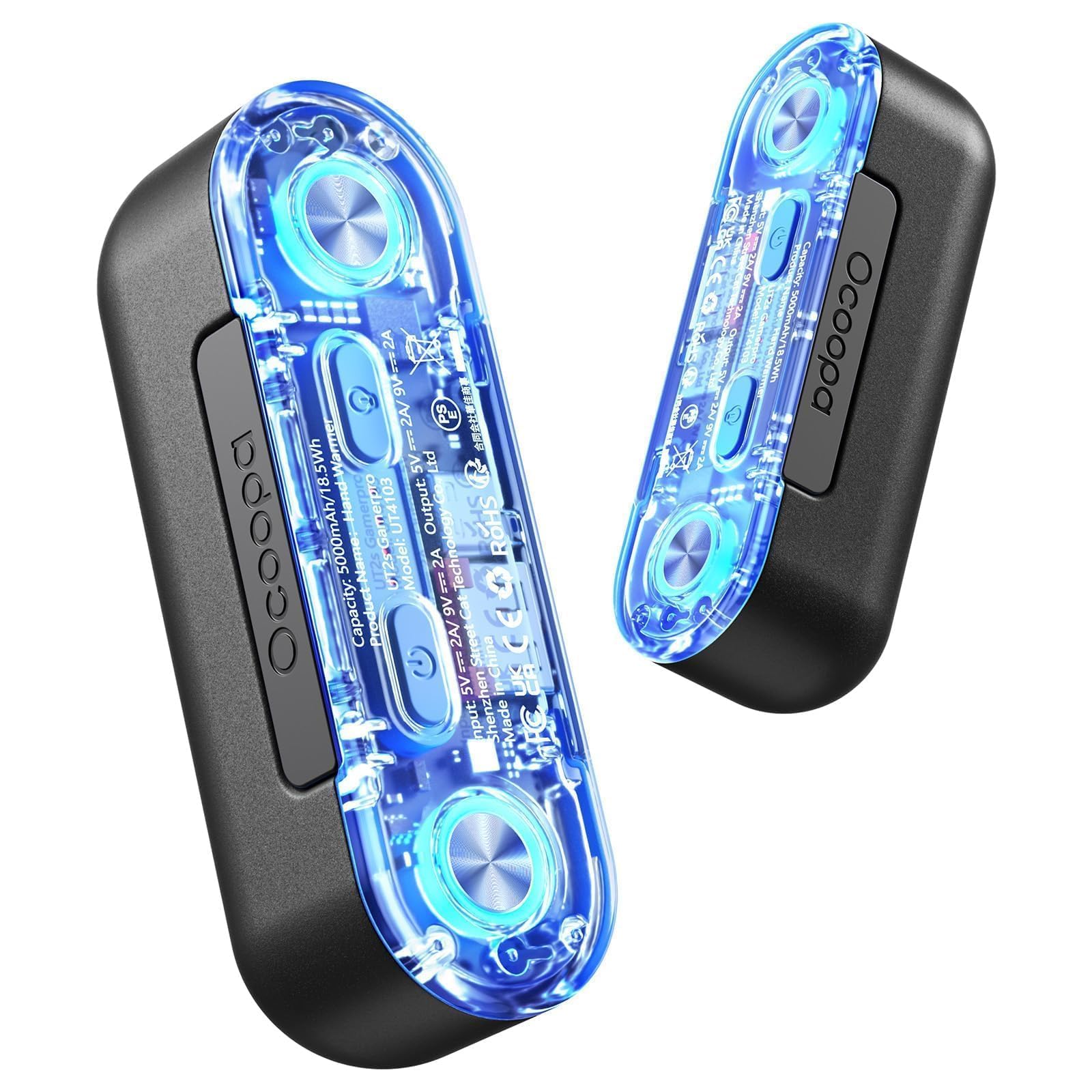 OCOOPA magnetic hand warmers in use for on-the-go gaming warmth