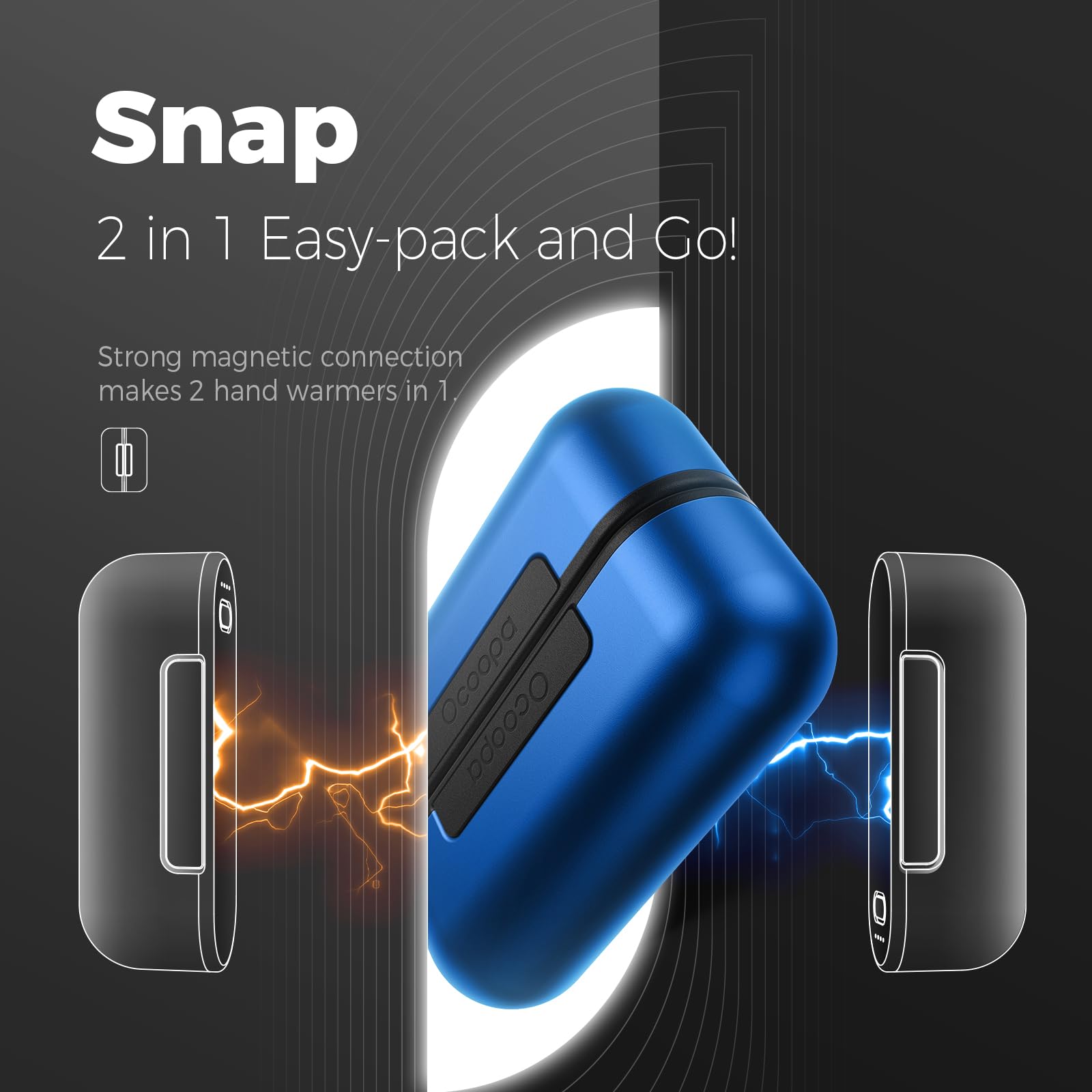 OCOOPA MagTwins separable magnets offering pocket warmth on the go.