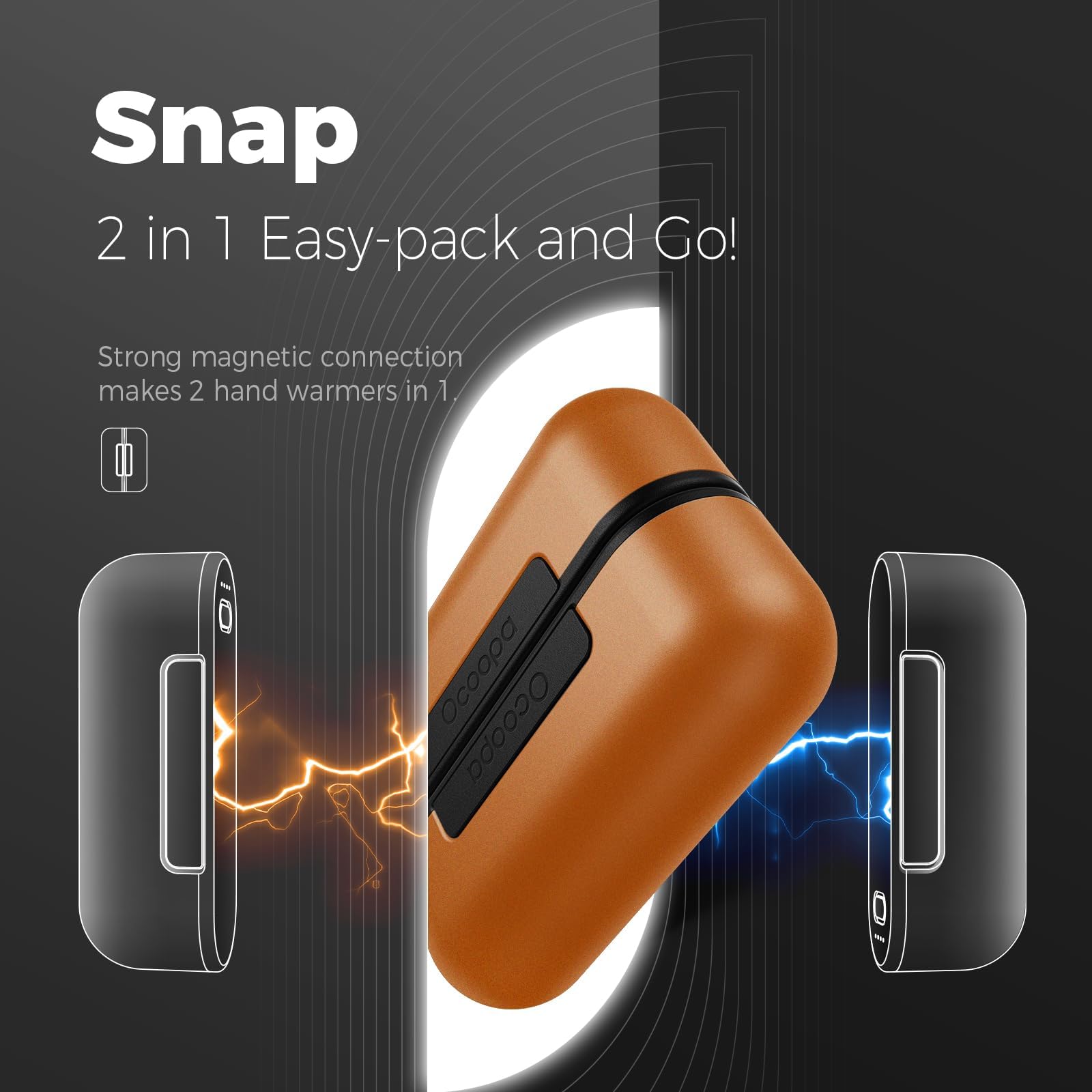 OCOOPA MagTwins separation shows compact heat for on-the-go pockets.