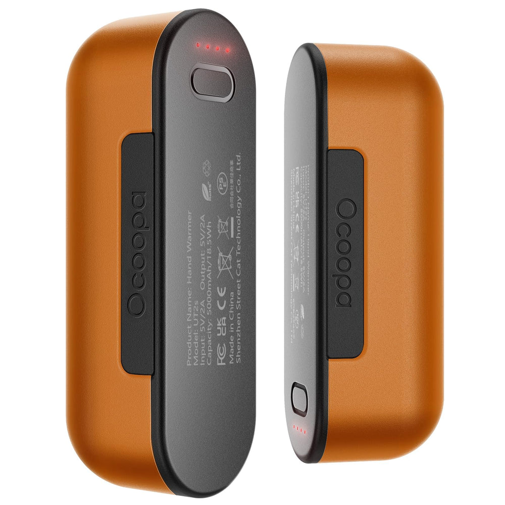 OCOOPA MagTwins two-pack joined for instant warmth during cold outdoor activities.