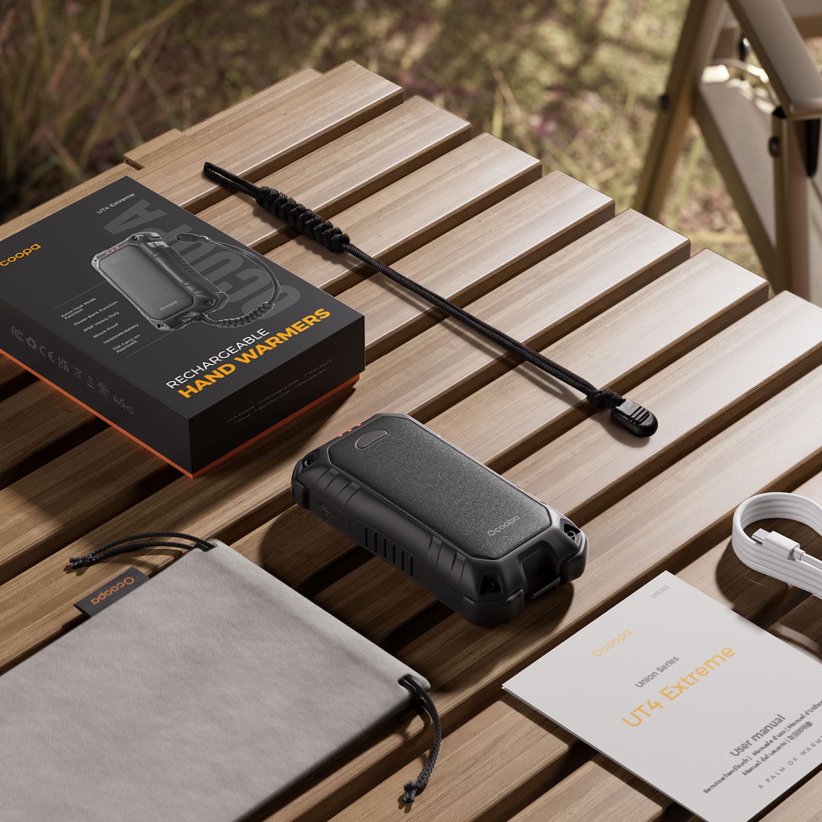 OCOOPA UL-certified battery safety for responsible charging on trips
