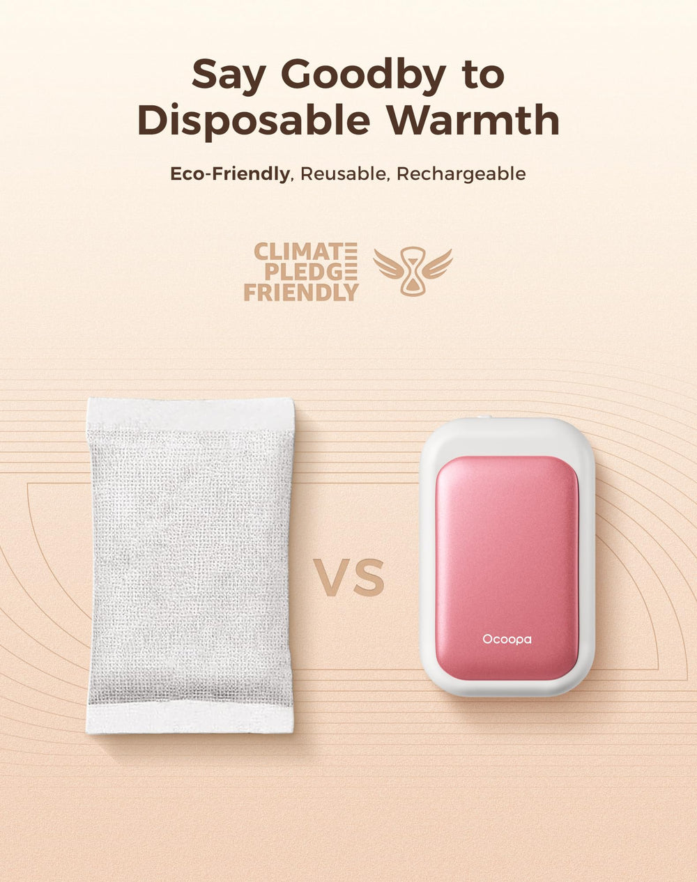 OCOOPA UT4 Young USB-C rechargeable hand warmer for durable, repeatable warmth
