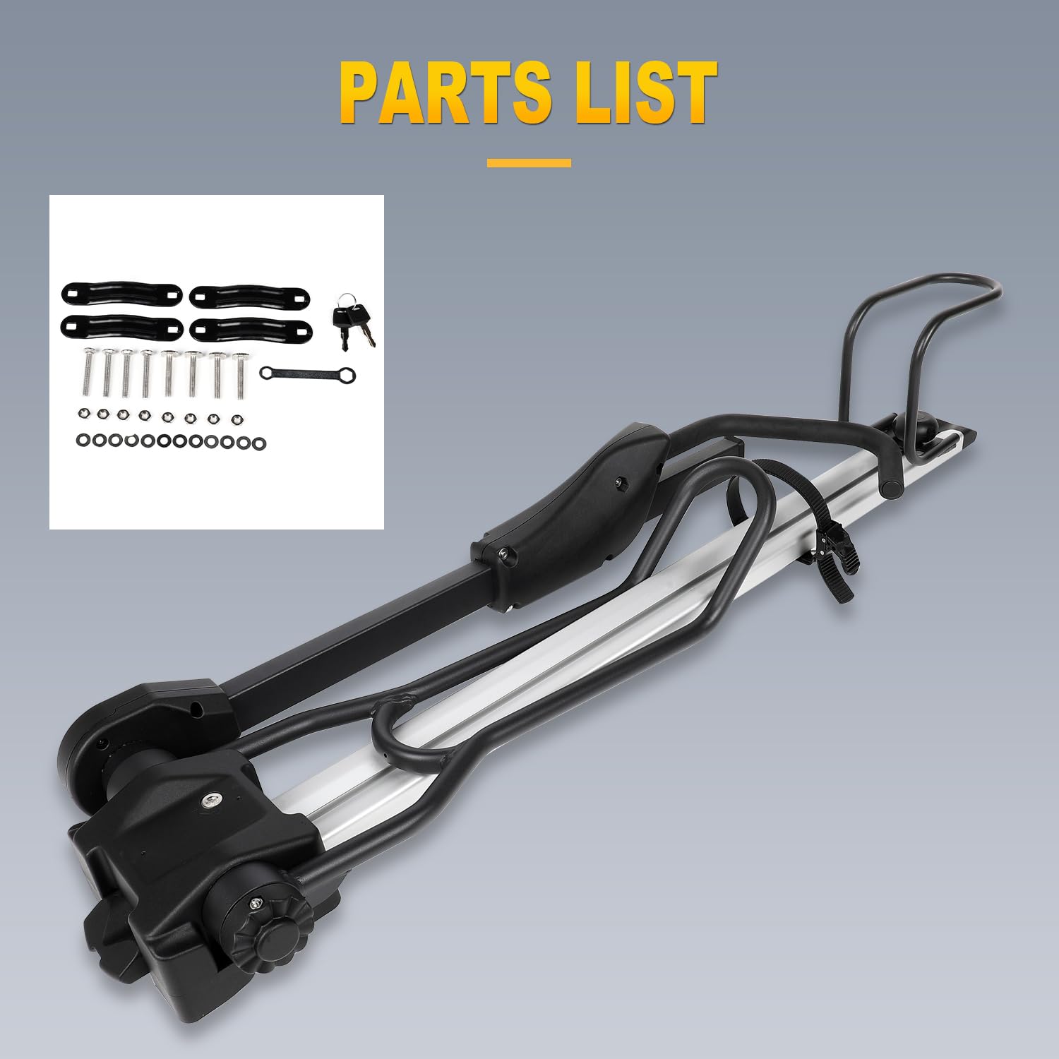 OCPTY bike carrier being loaded with a mountain bike
