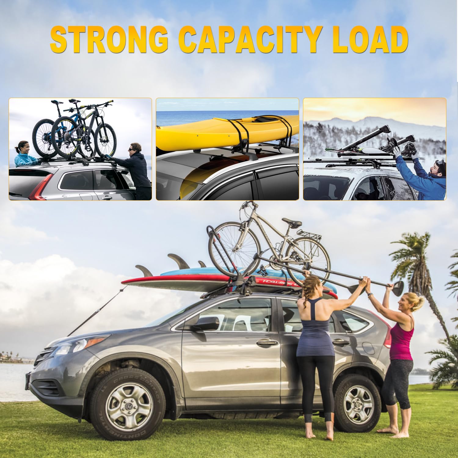OCPTY roof rack fitting crossbars on vans and trucks