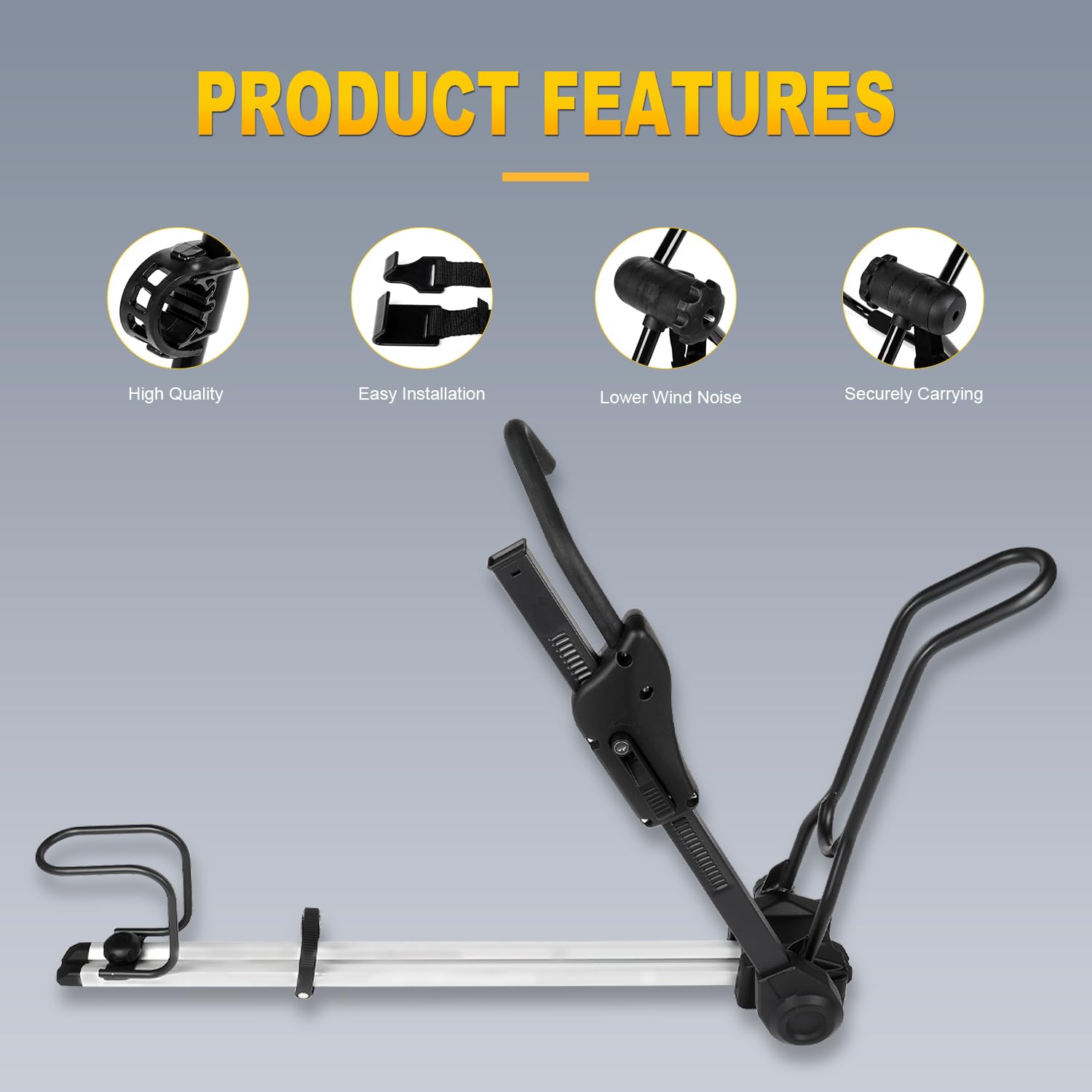 OCPTY bike rack showing the locking mechanism for added security