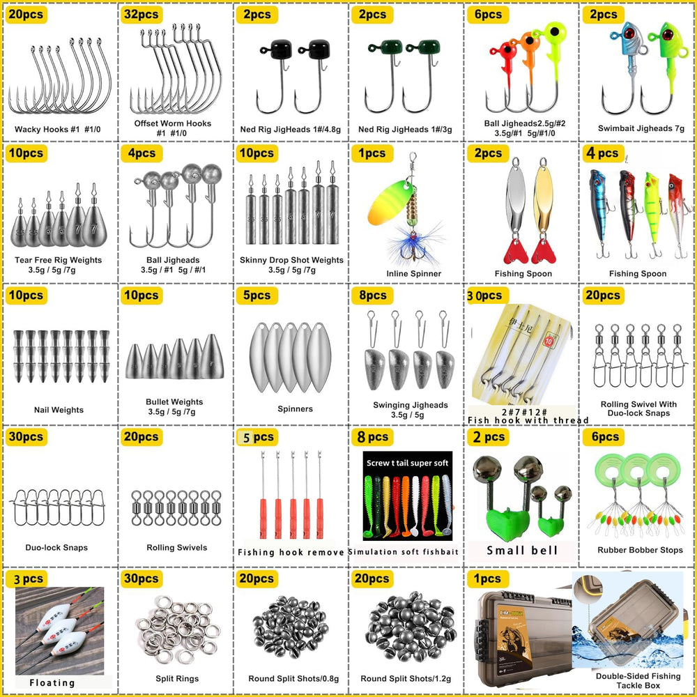 Octagonal buckles and lead weights components