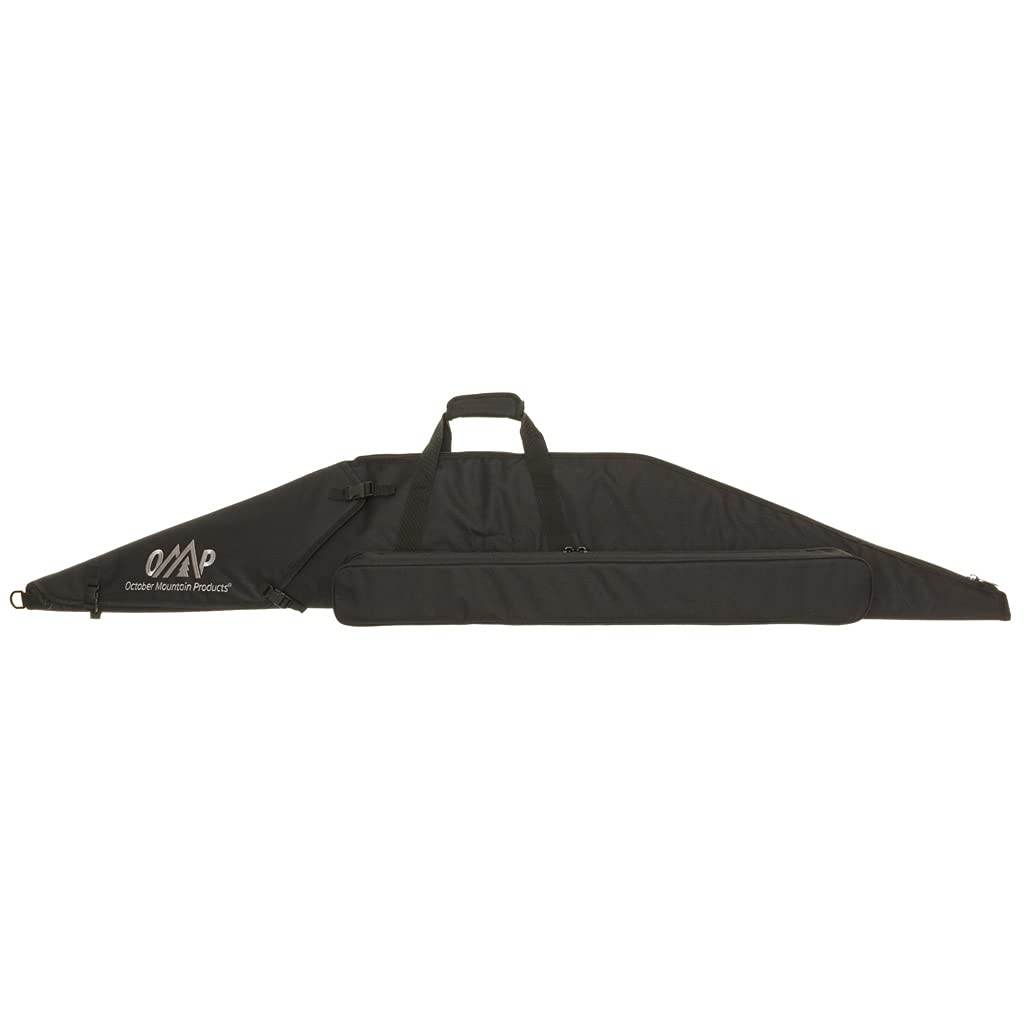 October Mountain Products full-length recurve case with built-in arrow pocket for organized transport.