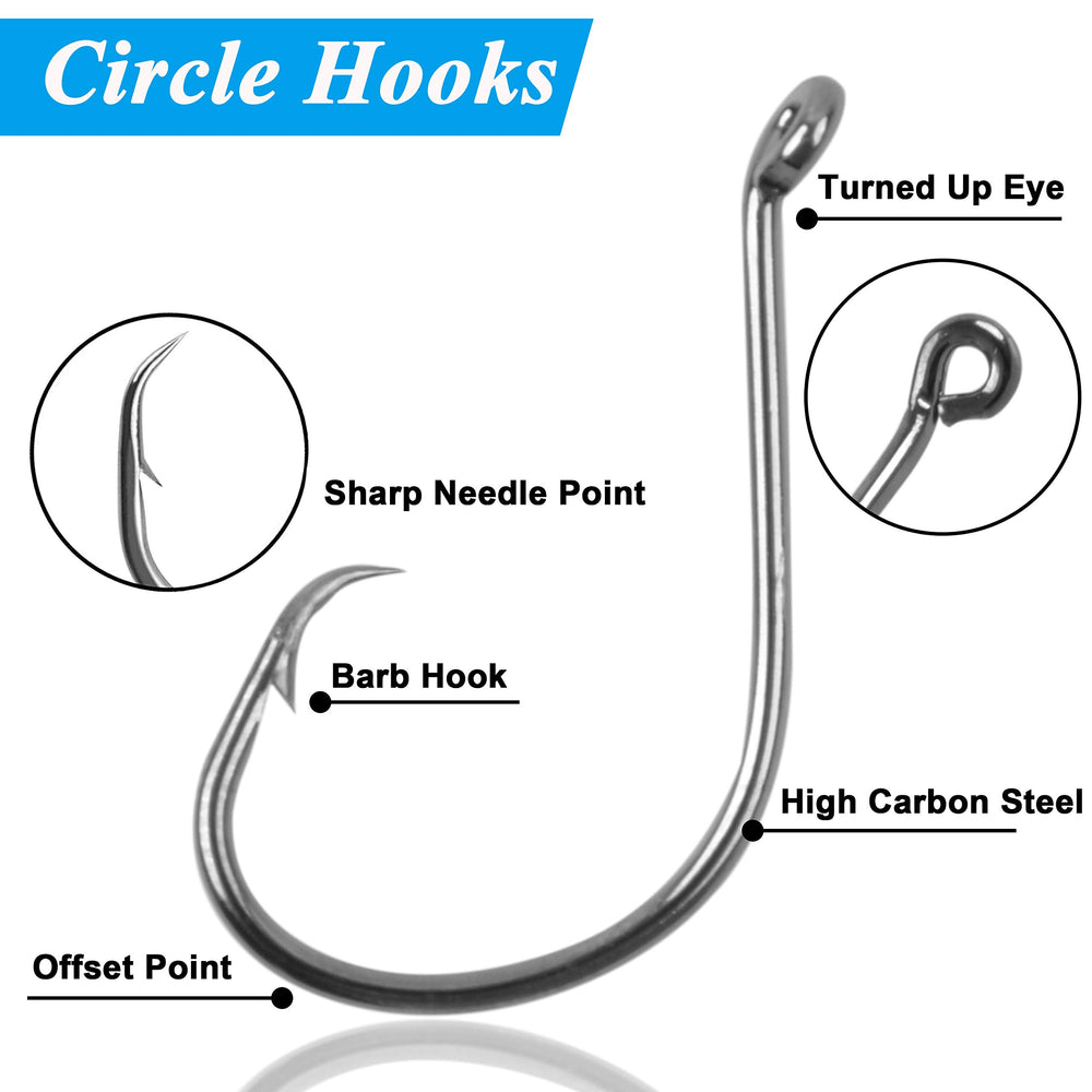 40 octopus fishing hooks included in the kit