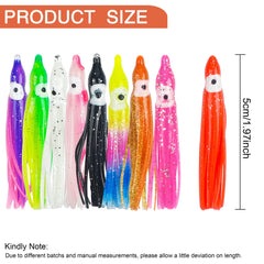 1.97 inch (5 cm) octopus squid skirts lure size reference