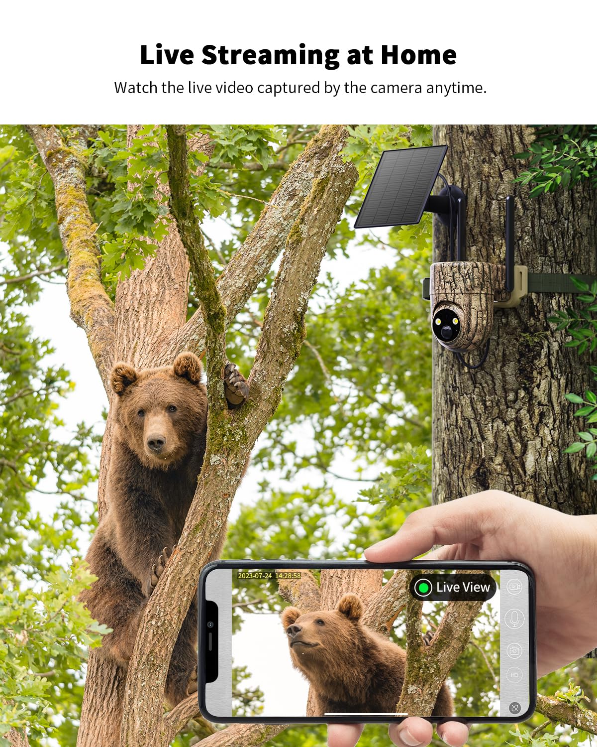 Oculview cellular trail camera built-in 4G SIM image indicates plug-and-play data for active monitoring.