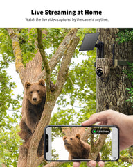 Oculview cellular trail camera built-in 4G SIM image indicates plug-and-play data for active monitoring.